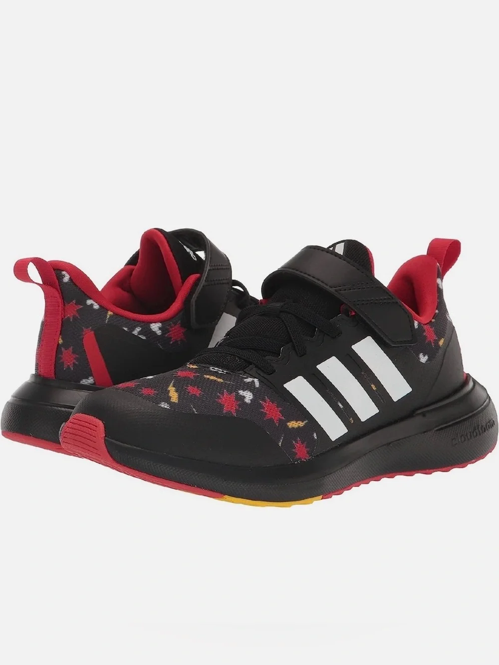 Disney adidas Kids Fortarun 2.0 Mickey Mouse Elastic Sz 6
